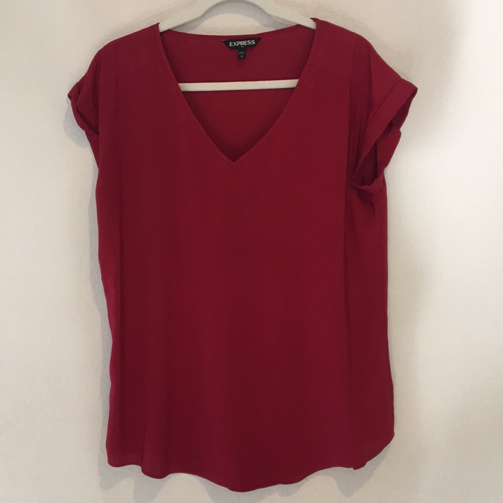 Burgundy blouse